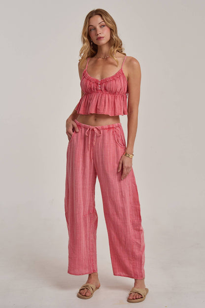 Mineral Washed Barrel Pants