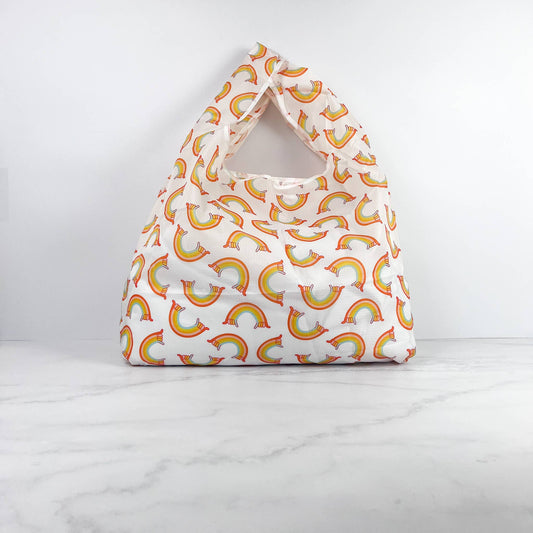 Reusable Tote Bag-Rainbow Shaka
