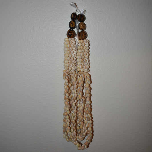 Layered Chunky Cowrie + Kukui Nut Lei