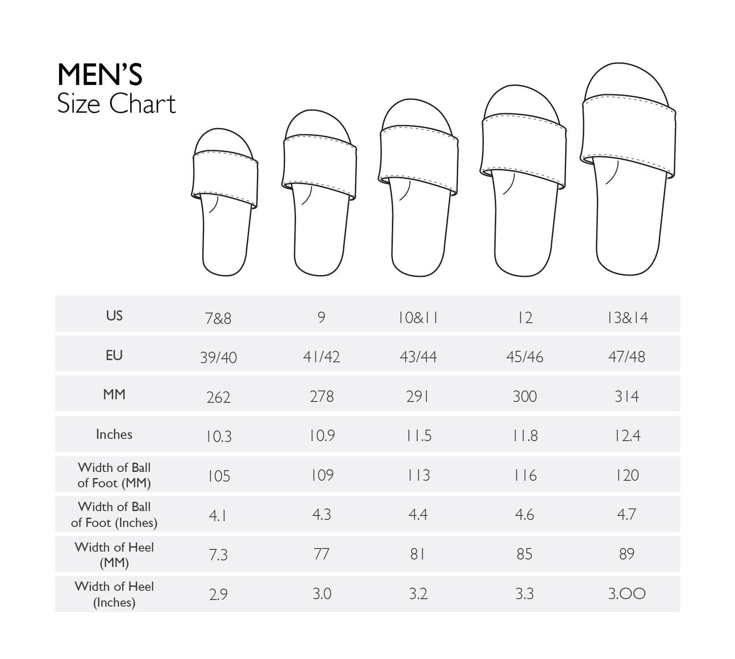 Men’s Slides