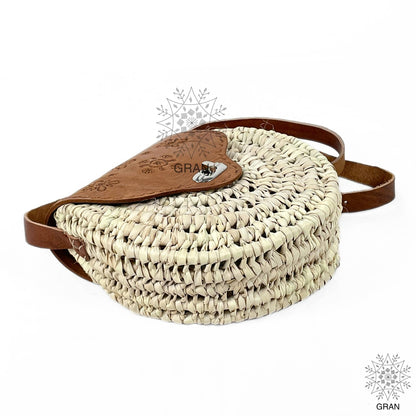 Round Straw Crossbody Bag