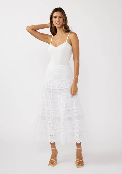 Tiered Eyelet Dress