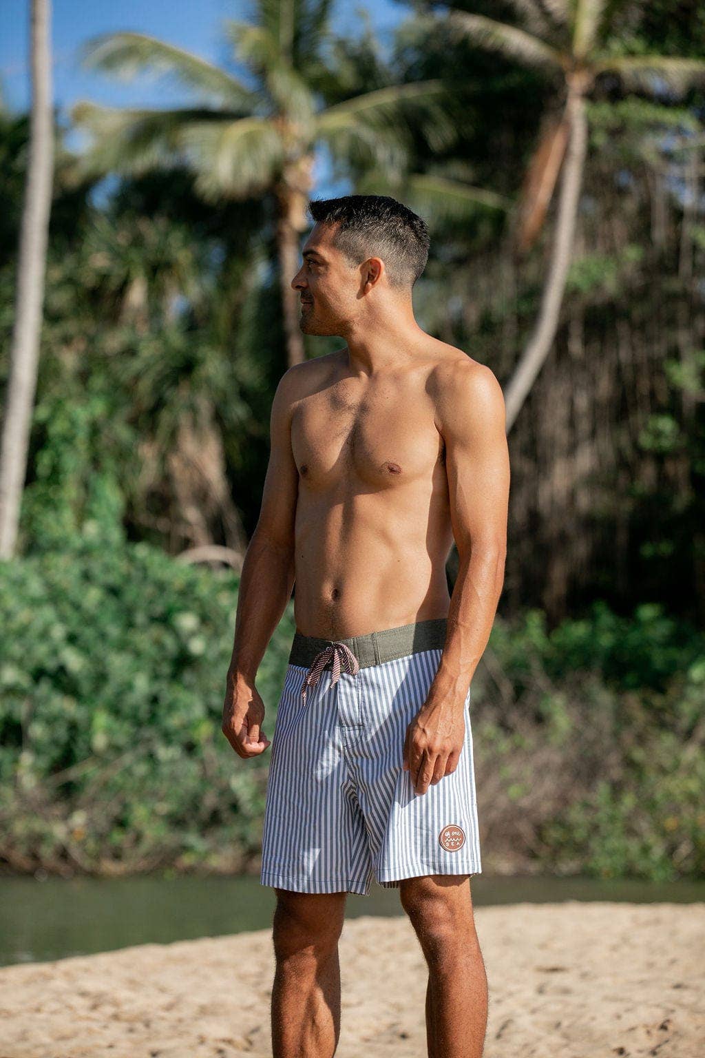 Men's Townshort Boardshorts in Pinstripe