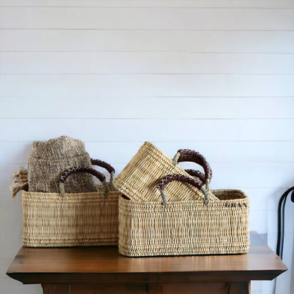 Market Storage & Leather Baskets
