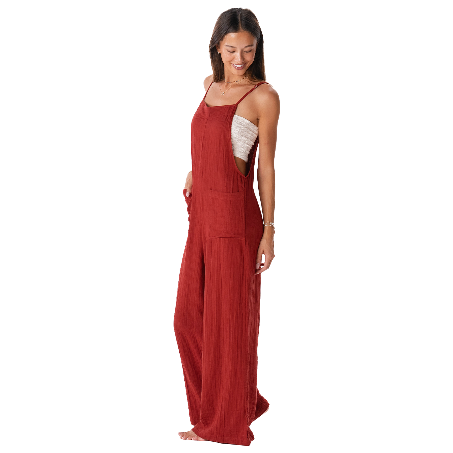 Seaside Spice Nomad Jumpsuit (Adjustable Straps)