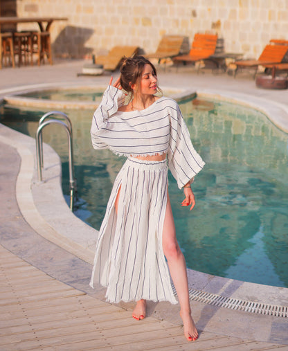 Off Shoulder Crop Top