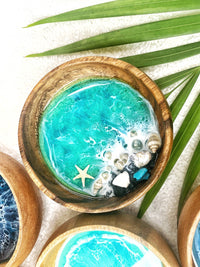 Hawaiian Jewelry dish 'Makana' | Trinket dish: Mermaid Green