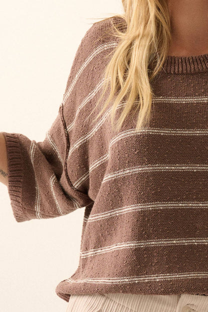 Striped Knit Sweater