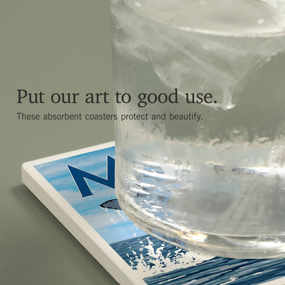 Ceramic Coaster Maui, Hawaii, Humpback Whale