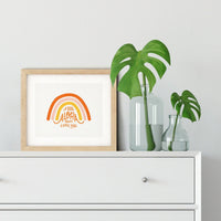 A Little Aloha Goes A Long Way • Art Print • Papaya