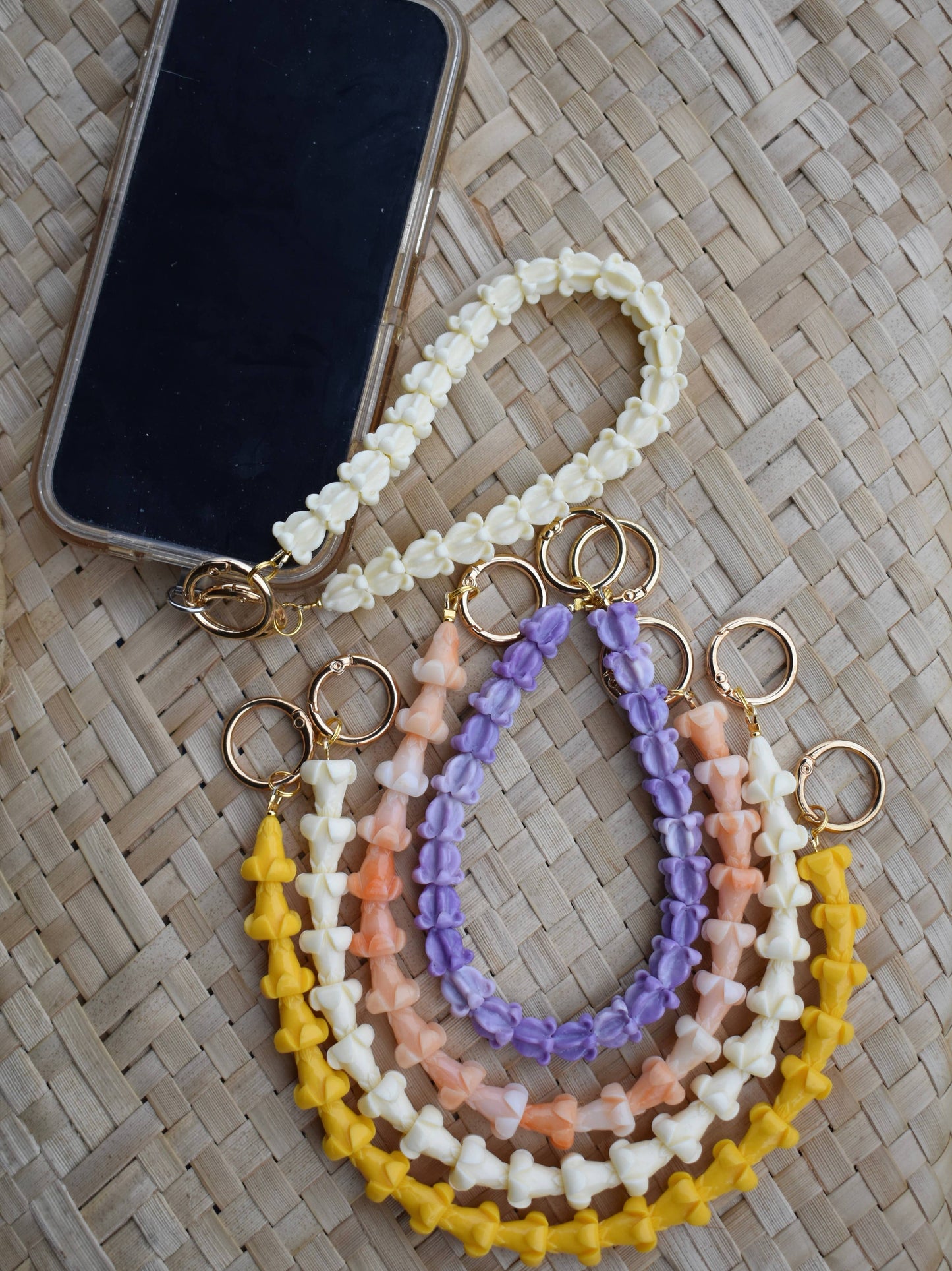 Crown Flower Phone Wristlet/Bag Lei