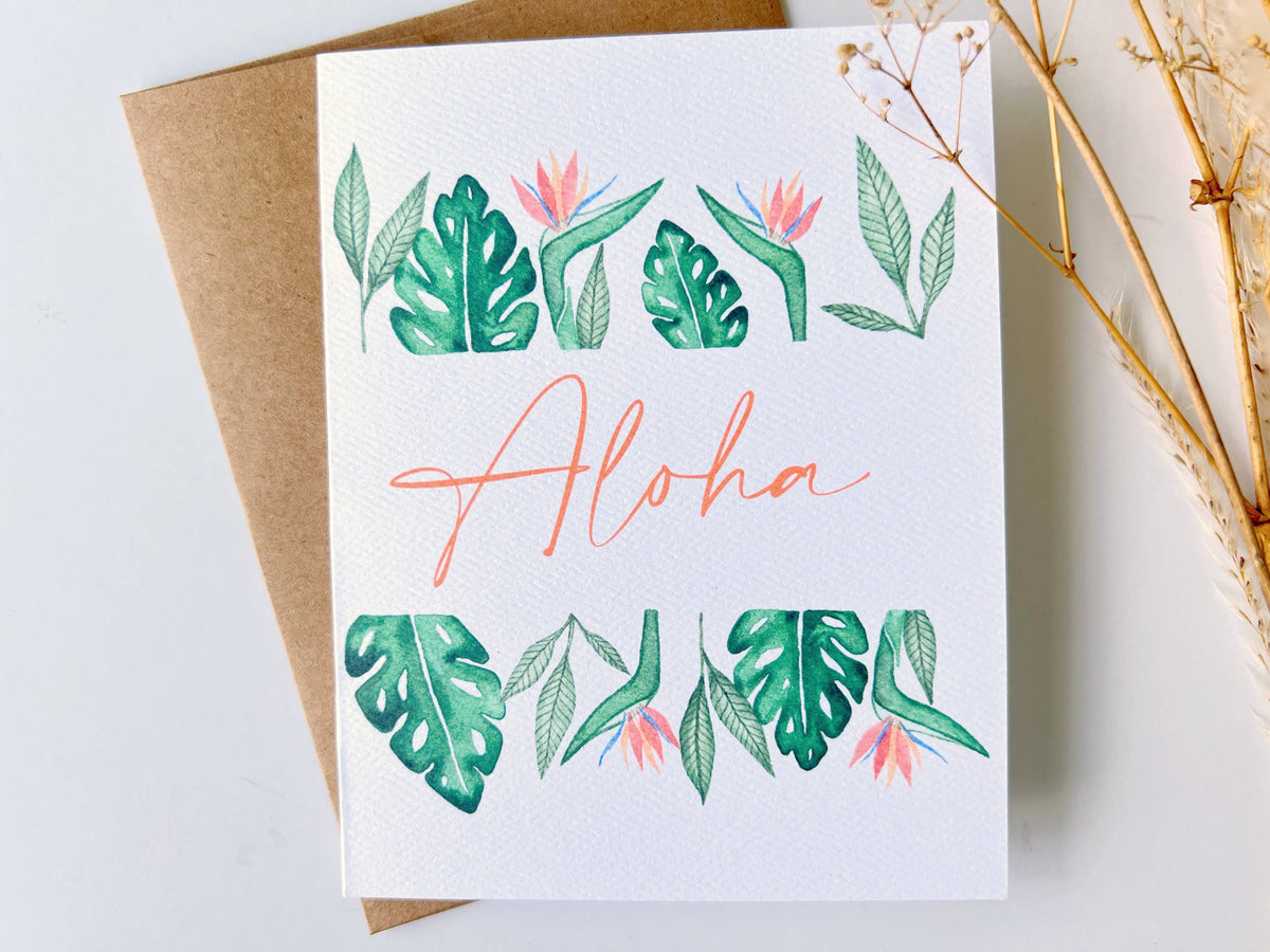 Tropical Border Orange Aloha