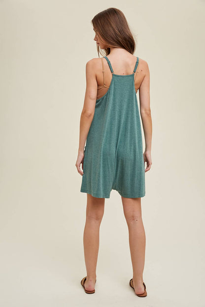 Knit Romper w/Pockets