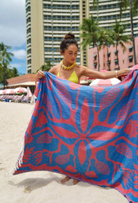 Polynesia Luxurious Beach Blanket for 2