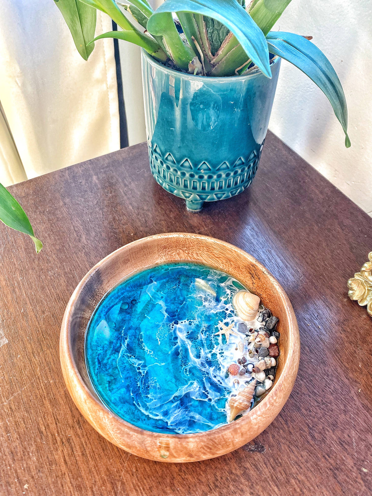 Made in Hawaii Medium Ocean trinket dish bowl | Jewelry dish