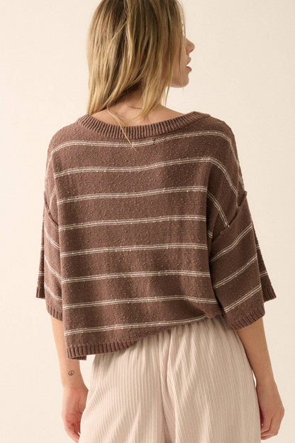 Striped Knit Sweater