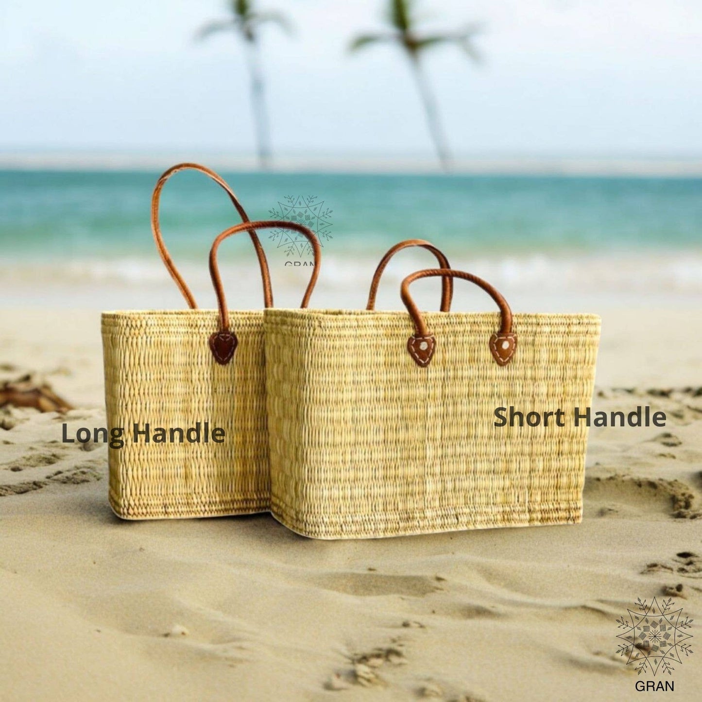 Leather Baskets Shopping Bag