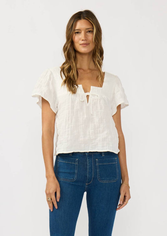 Square Neck Gauze Top