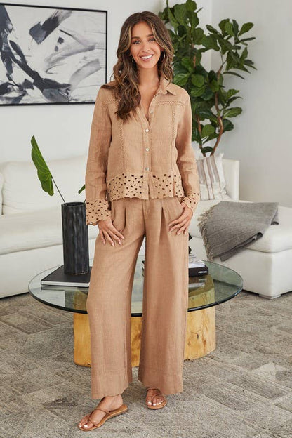 Palazzo Linen Pants