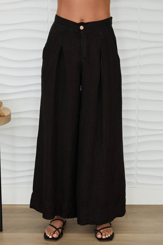 Palazzo Linen Pants