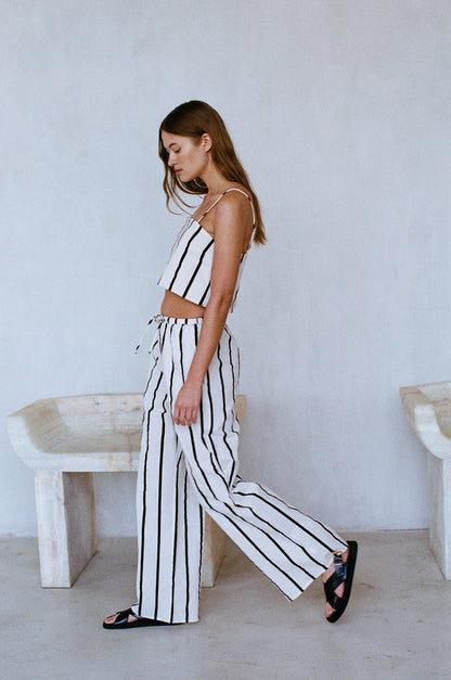 Woven Cotton Linen Pants