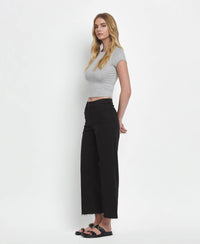 High Rise Crop Wide Leg Jeans