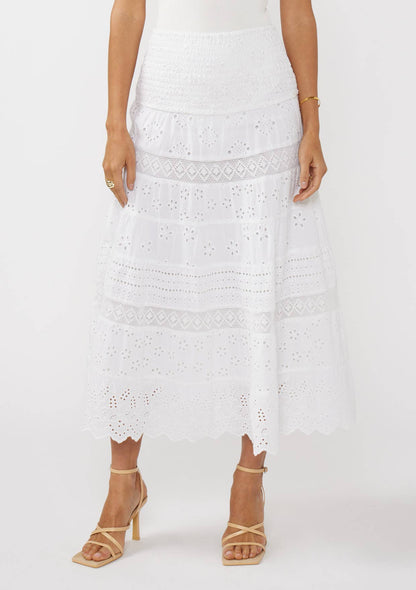 Tiered Eyelet Dress
