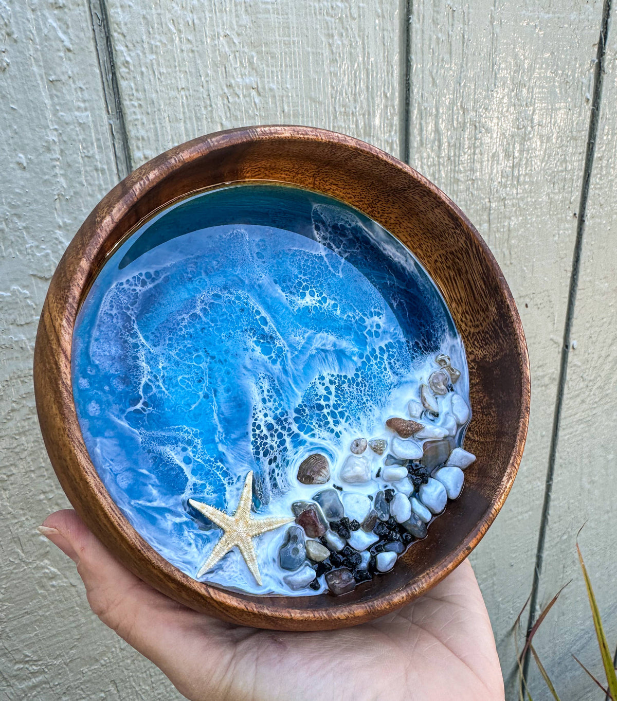 Made in Hawaii Medium Ocean trinket dish bowl | Jewelry dish