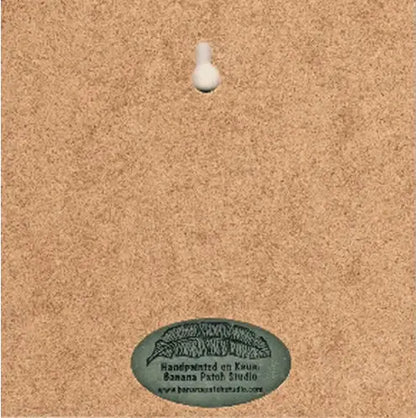 Mahalo Honu Remove Your Shoes Tile 6"