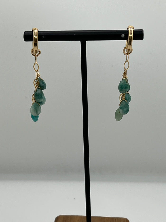 Emerald Tear Earrings