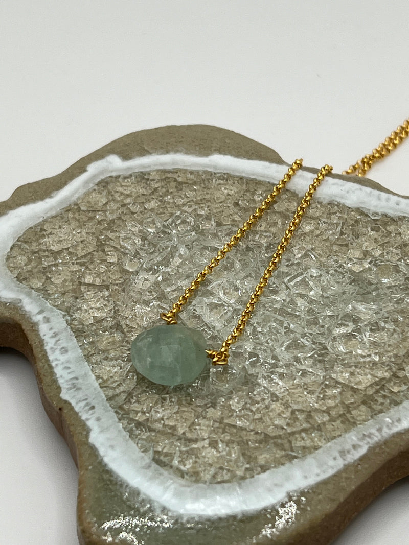 Teardrop Gemstone Necklace