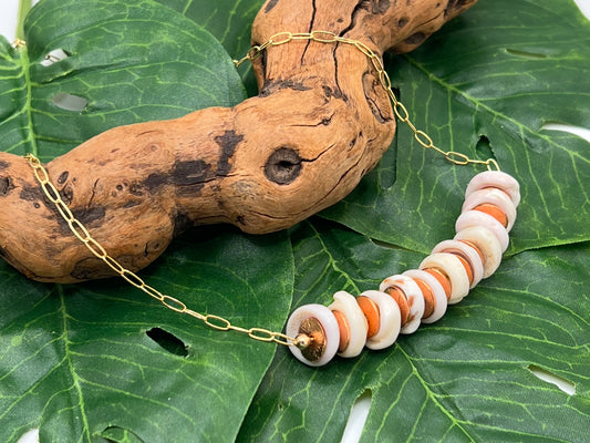 Puka Shell w/Copper Necklace