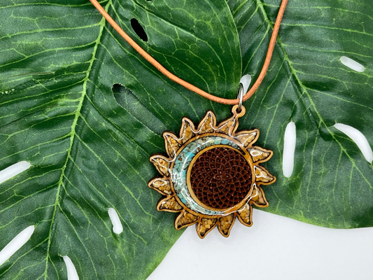 Protea Necklace-Sun/Moon
