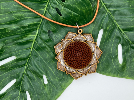 Protea Necklace-Mandala Flower