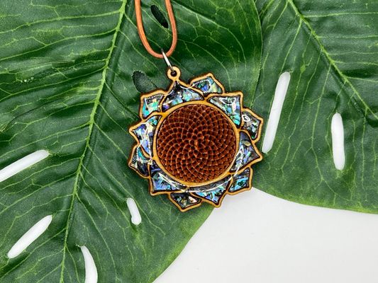 Protea Flower Necklace-Mandala