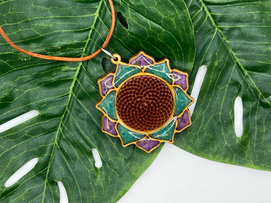 Protea Flower Necklace- Large Mandala
