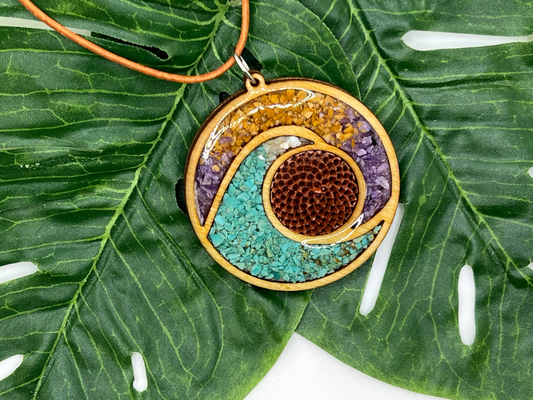Protea Flower Necklace-Wave