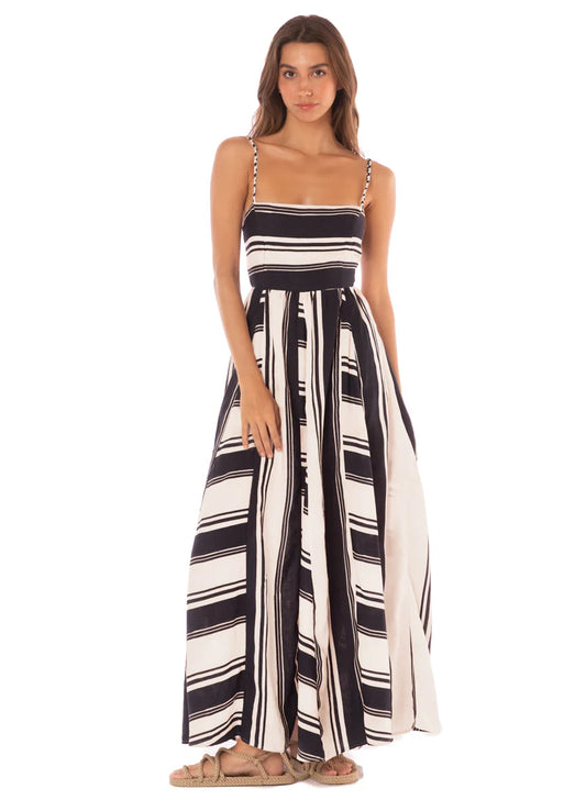 Boho Stripes Maxi Dress