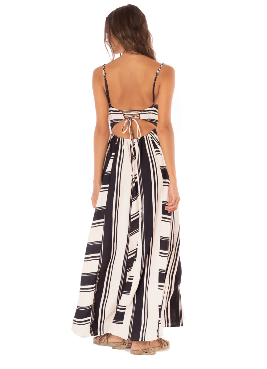 Boho Stripes Maxi Dress