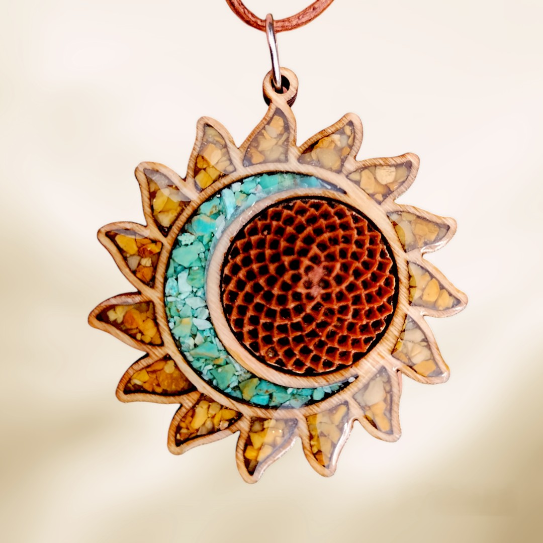 Protea Necklace-Sun/Moon