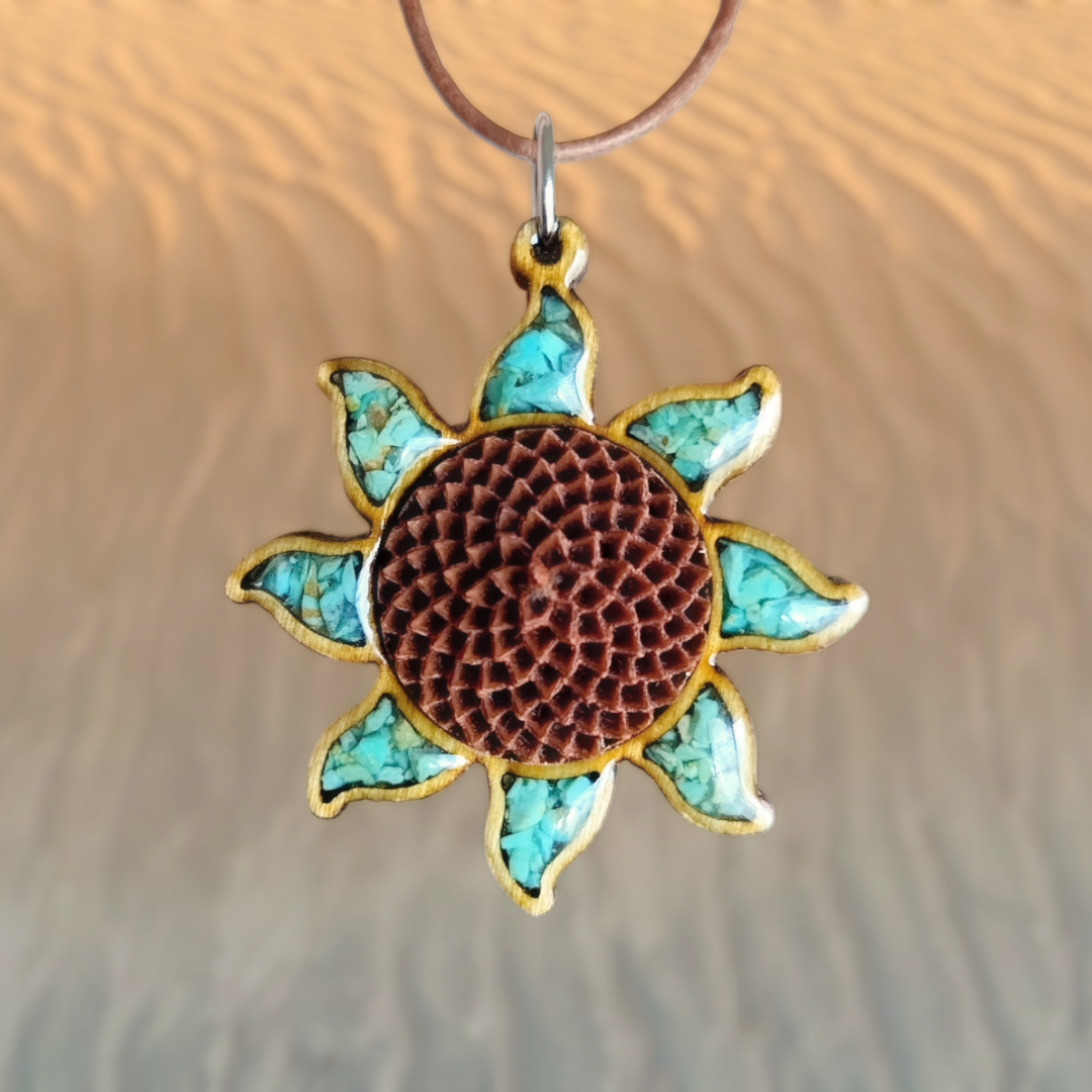 Protea Necklace-Sun