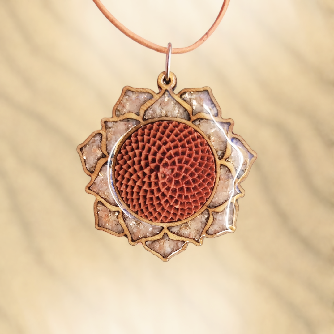 Protea Necklace-Mandala Flower