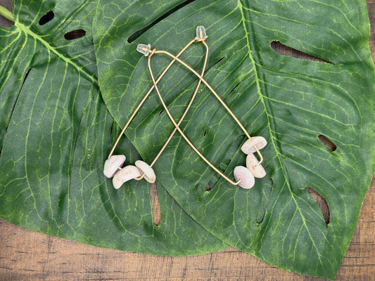Triangle Puka Shell Earrings