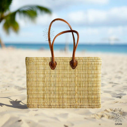 Leather Baskets Shopping Bag