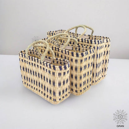 Natural Straw Shopper Bag.