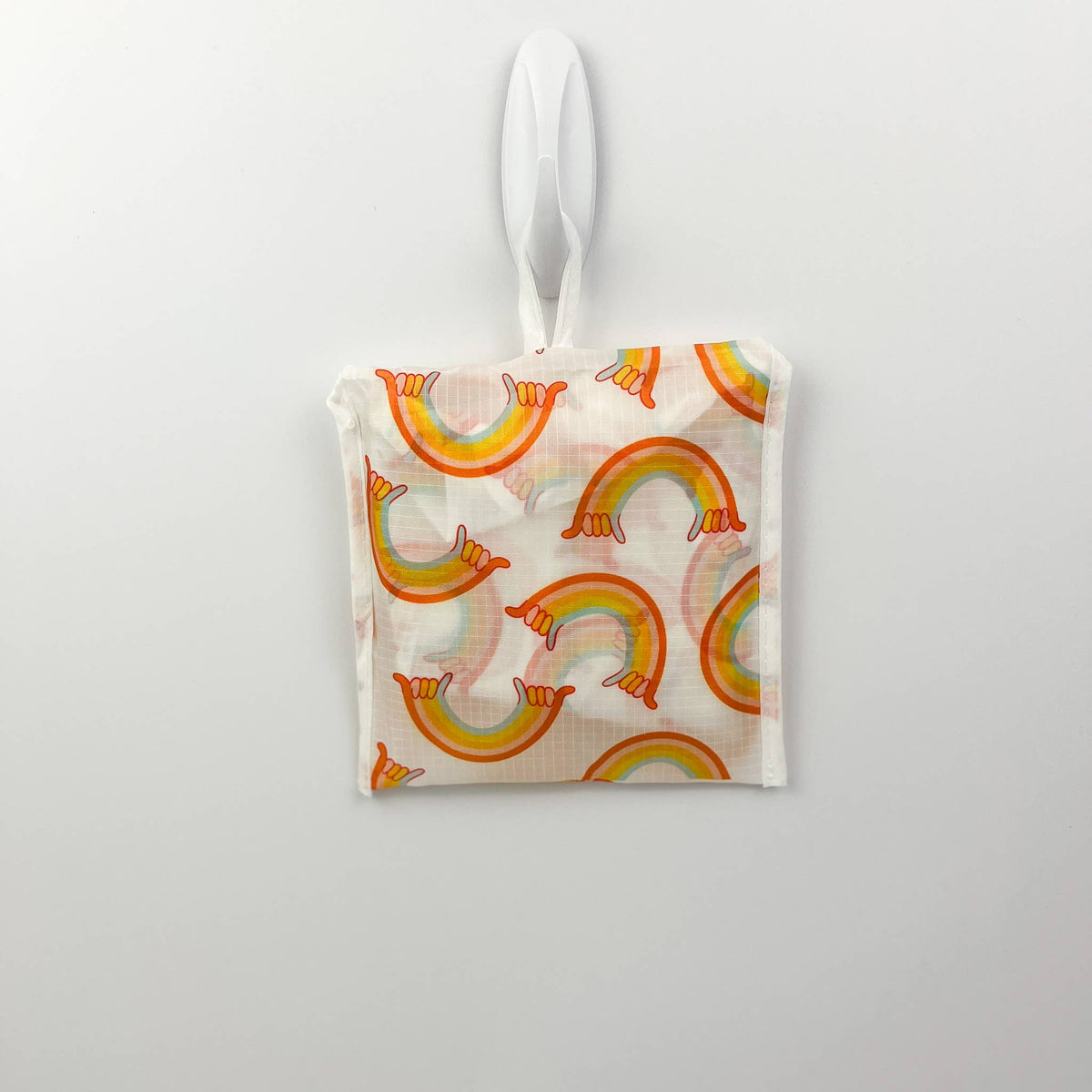 Reusable Tote Bag-Rainbow Shaka