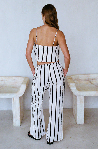 Woven Cotton Linen Pants