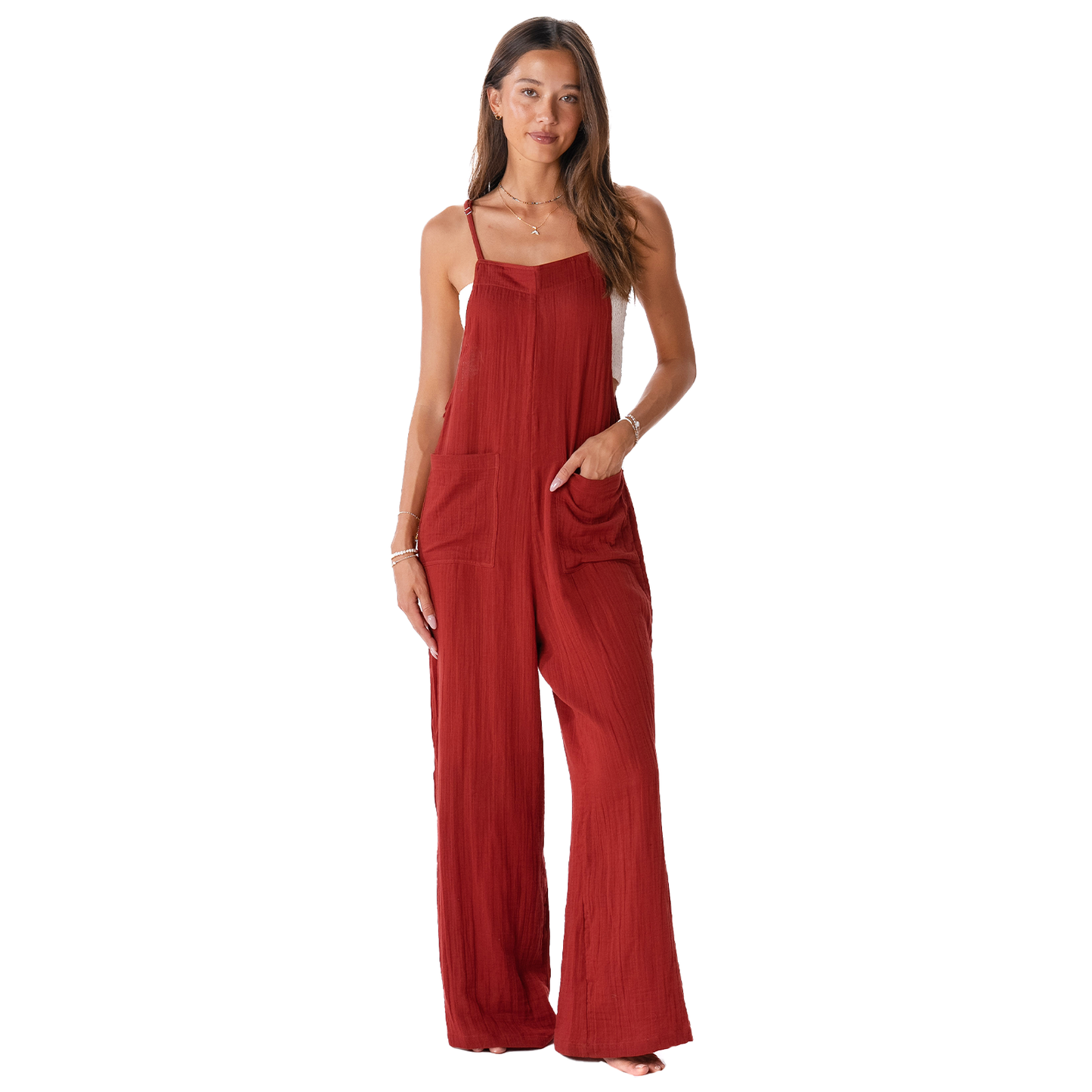 Seaside Spice Nomad Jumpsuit (Adjustable Straps)