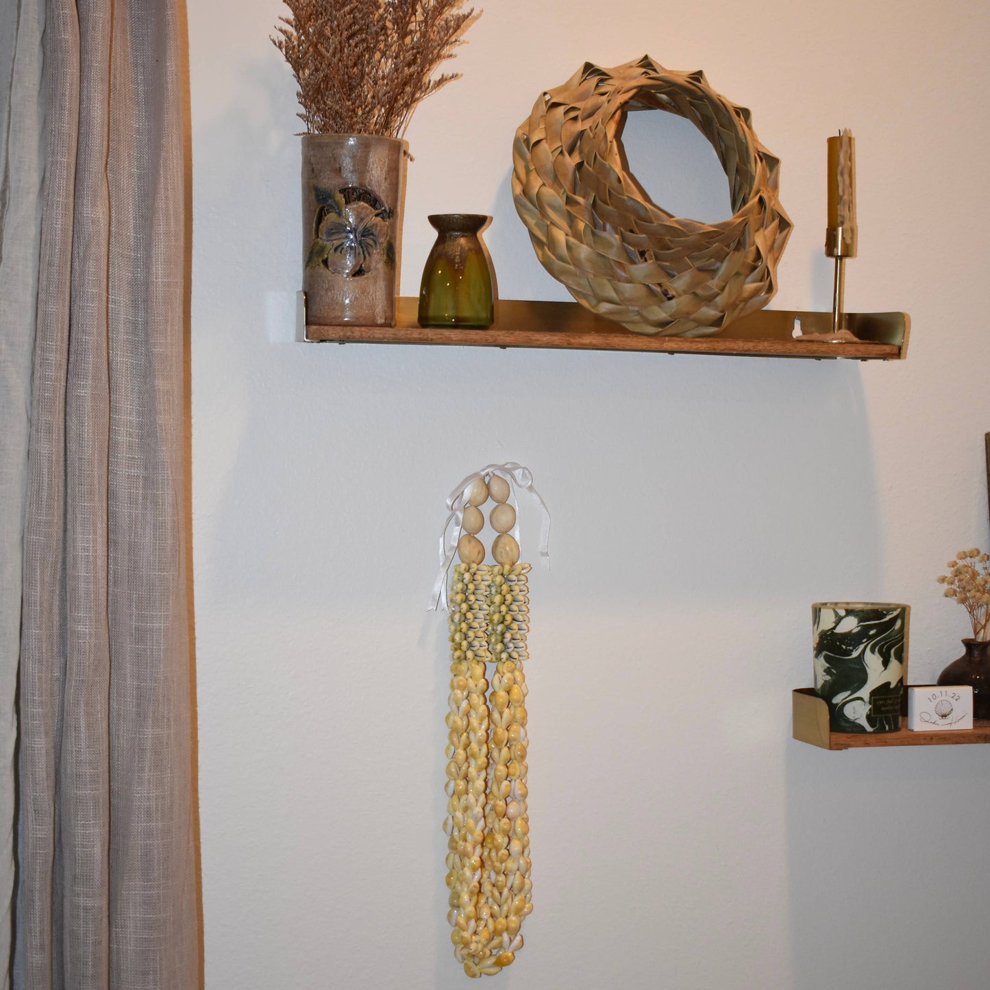 Layered Chunky Cowrie + Kukui Nut Lei