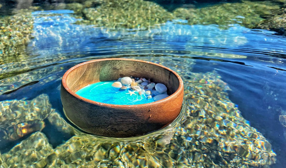 Made in Hawaii Medium Ocean trinket dish bowl | Jewelry dish